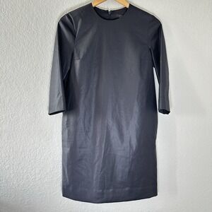 COS 100% Wool Sheath Dress Black Women's Size‎ 4 EUC Minimalist